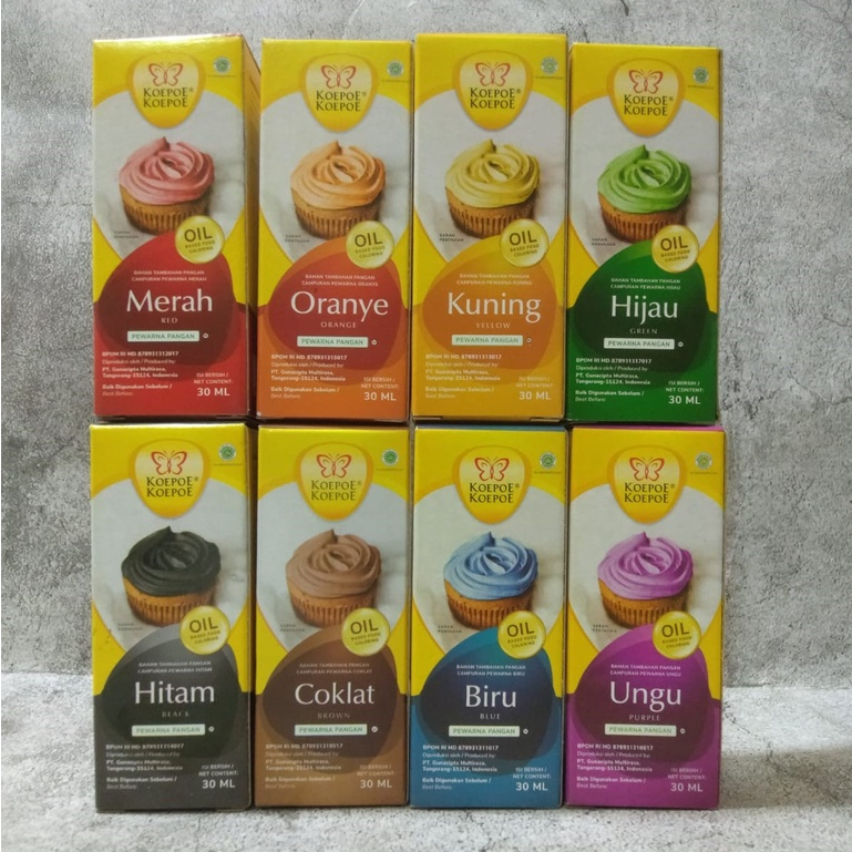 

Pewarna Makanan Koepoe Oil Based 30ml