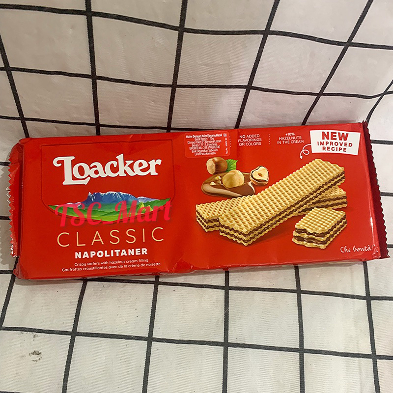 

Loacker Classic Napolitaner 175gr / Loacker / Classic / Napolitaner / 175gr / wafer / dengan / krim / cream / kacang / hazel / hazelnut / cokelat / halal / new / zealand