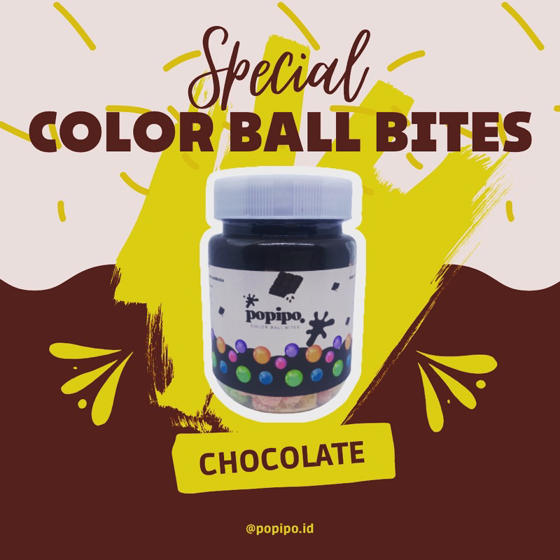 

Choco Jar Premium Special Color Bites Rasa Coklat by popipo.id