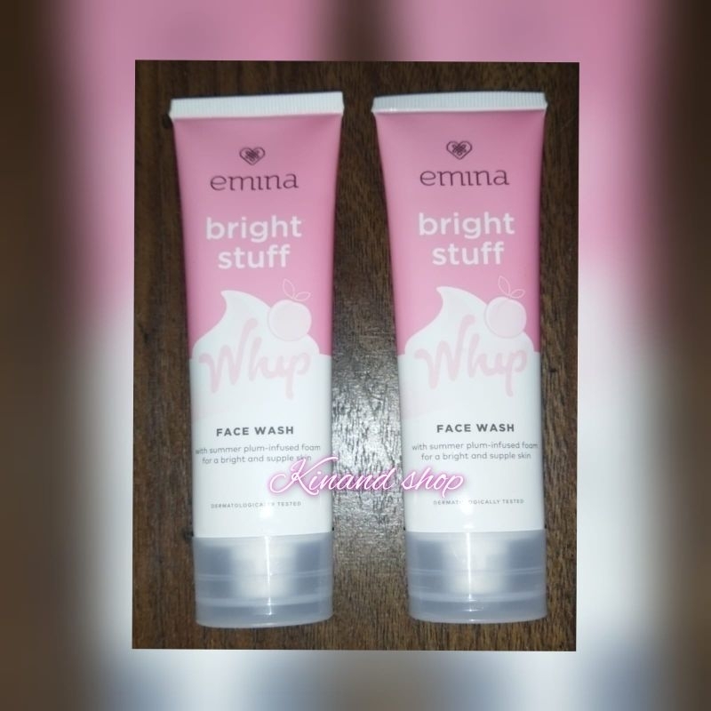Emina bright stuff face wash whip sabun cuci muka 50 ml