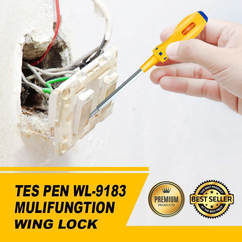 Wing Lock 9183 , Tespen Testpen Obeng Bolak Balik Multifungsi