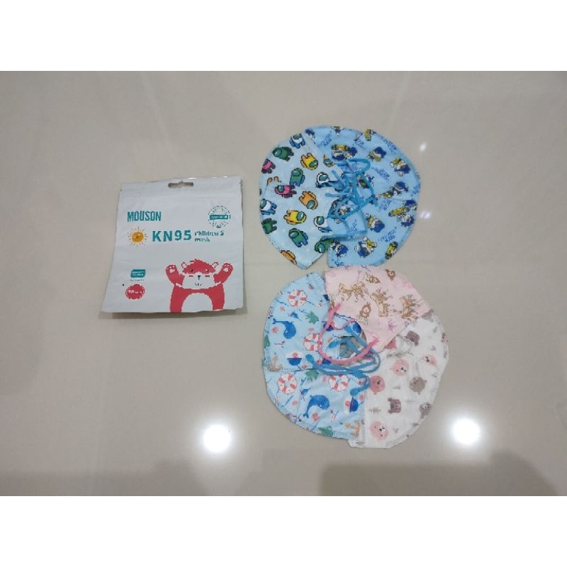Masker Mouson KN95 Anak Mix Motif (Isi 10 Pcs)