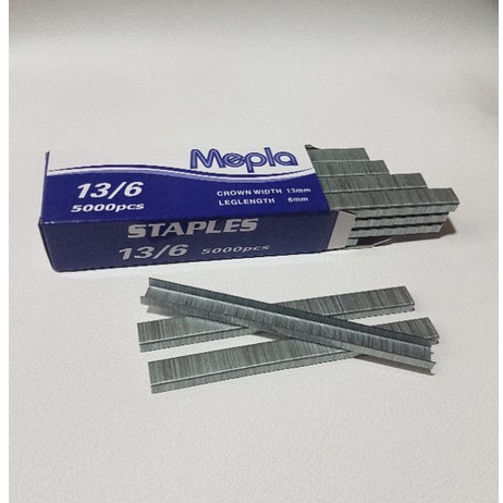 

Anak Hekter Staples 5000 pcs MEPLA / Hekter Tembak Gun Mepla 13/6 Anak Hekter Tembak