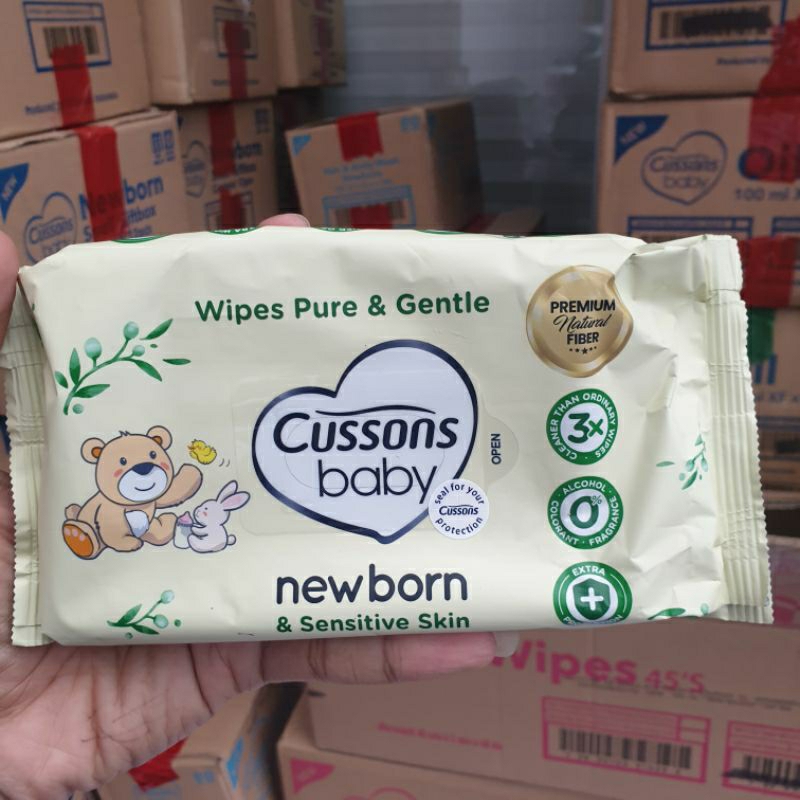 Cussons Baby Newborn Premium Wipes Sensitive Skin | Tisu Basah Bayi Newborn | Tisue Baby Premium