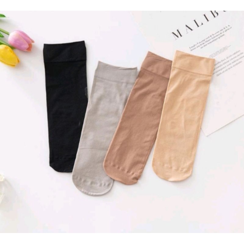Q805 - Kaos Kaki Stocking / Stocking Wanita / Stocking Thin / Kaos Kaki Stocking Pendek / Kaos Kaki 