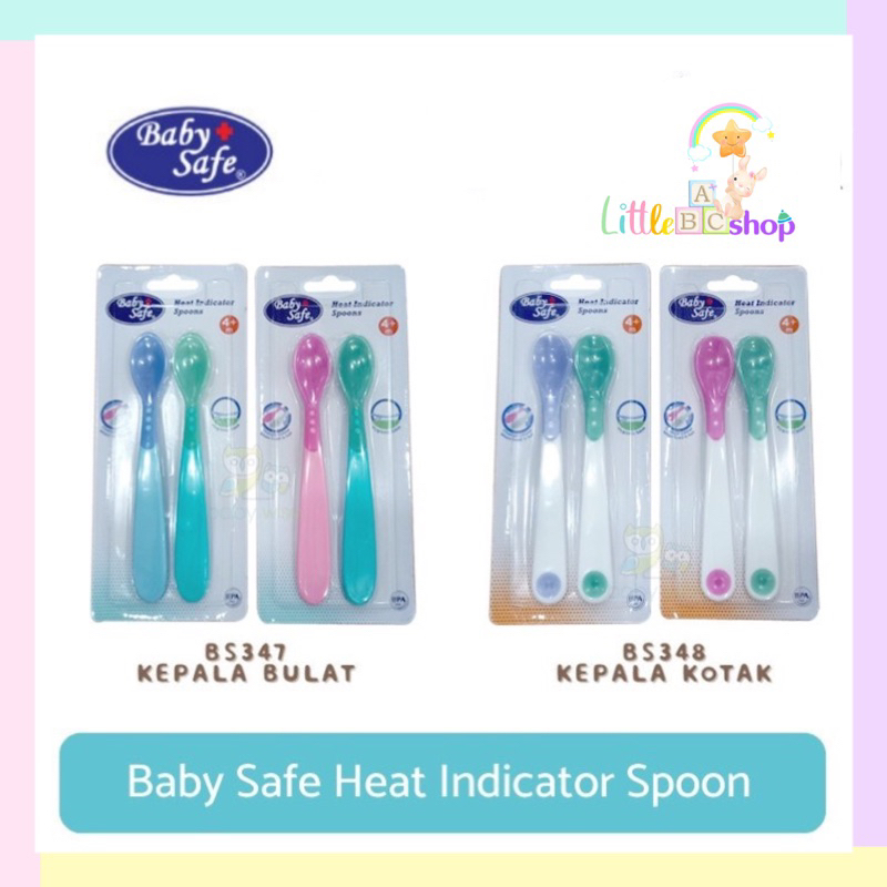 Baby safe head indicator spoon s/sendok makan bayi/baby spoon babysafe