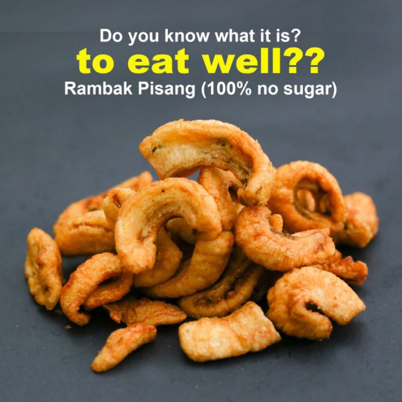 

Rambak pisang dari carara ini 100% organik, TANPA GULA & Halal