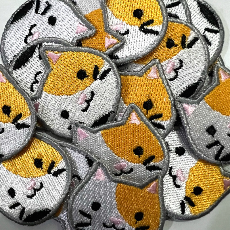 Patch Bordir Kucing, Patch Iron cat