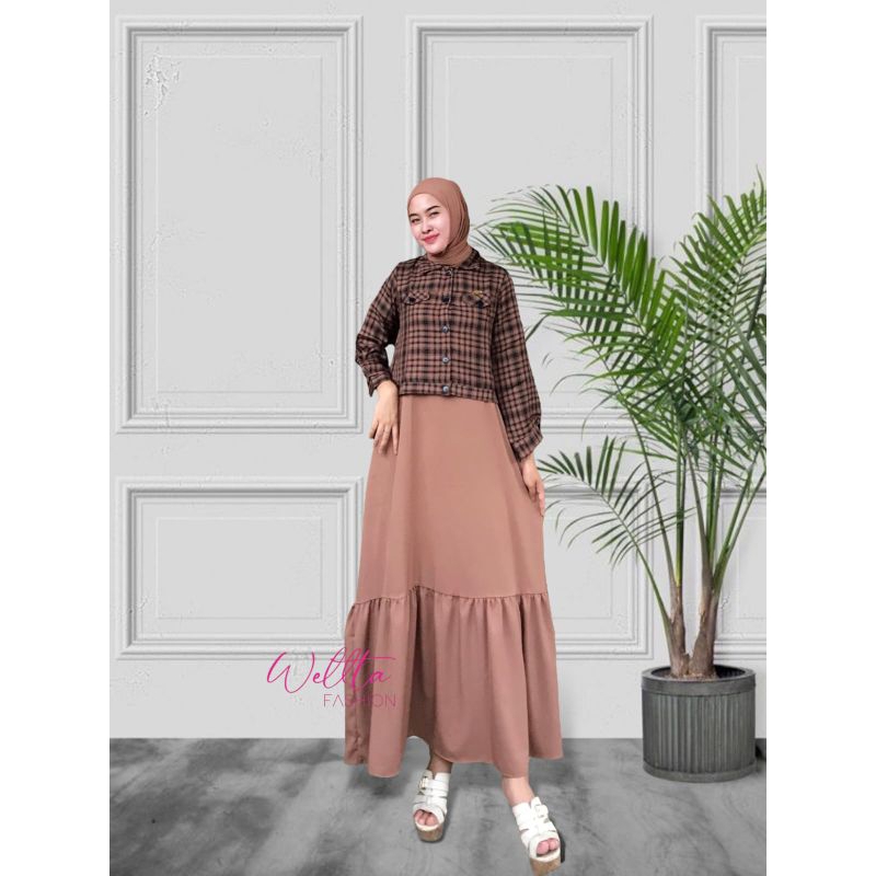 ONE SET LEXY BLAZER CROP TOP ORIGINAL BY WELTA FASHION/blazer cop/COD/GAMIS ITYCREP/GAMIS ONE SET/GAMIS BLEZER KOTAK/GAMIS INNER TANPA LENGAN HITAM