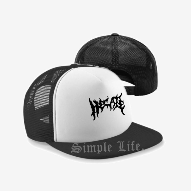 Topi Snapback Jaring/Topi Snapback Trucker/Topi Distro Pria Wanita Lokal Brand/HECATE