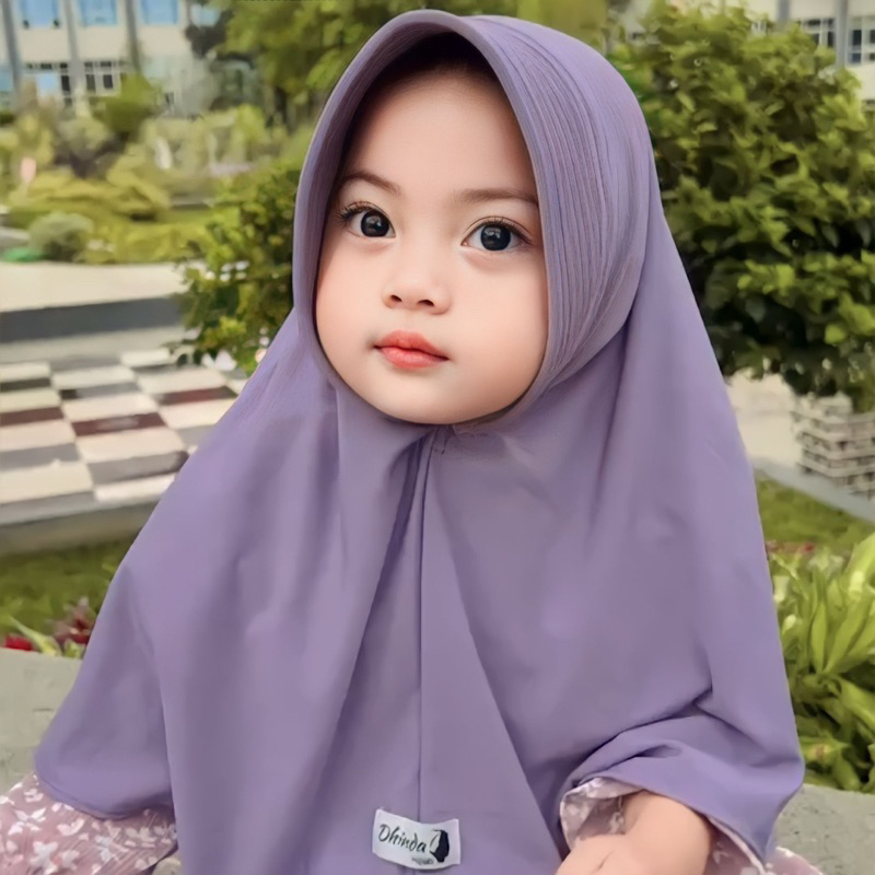 Dhinda Hijab - Bergo Anak Shireen Size Xs (Jersey Ity terbaik ) Jilbab Anak terlucu