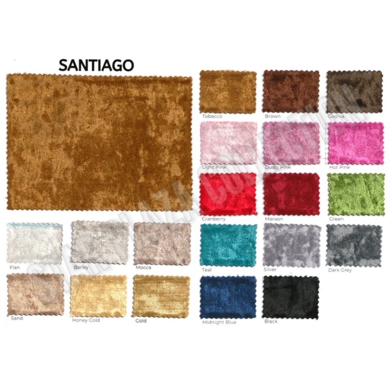 Discount Kain Bludru / Beludru Crushed Velvet Halus Mengkilap Glossy - Santiago (Sofa, Jok, Kursi,