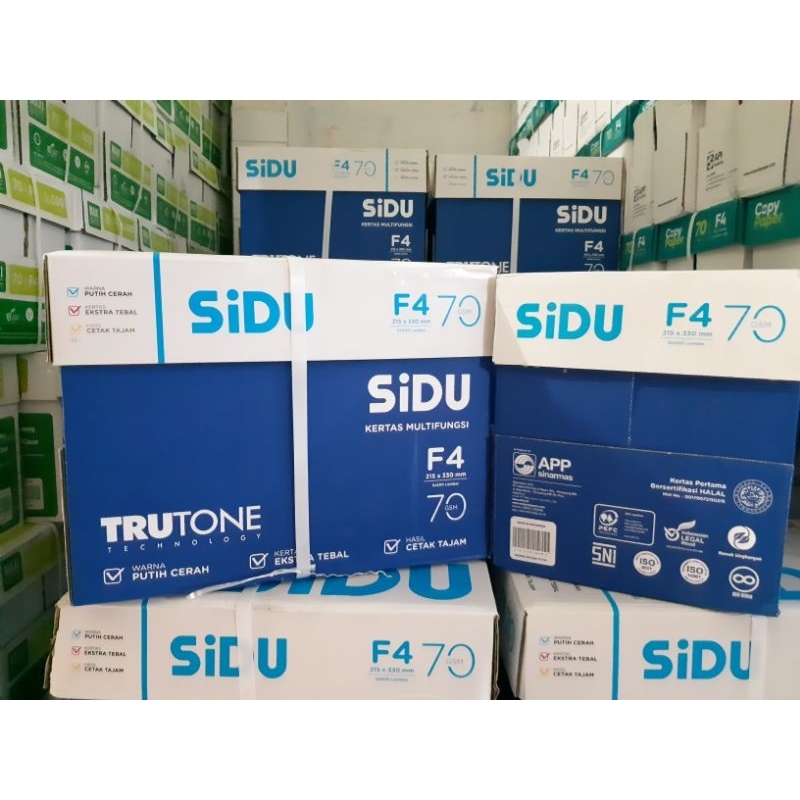 

Kertas HVS SIDU F4 70gr 1Box