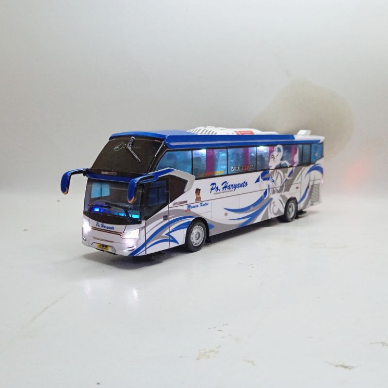 Miniatur bus Po HARYANTO Full Lampu body sr2XHD