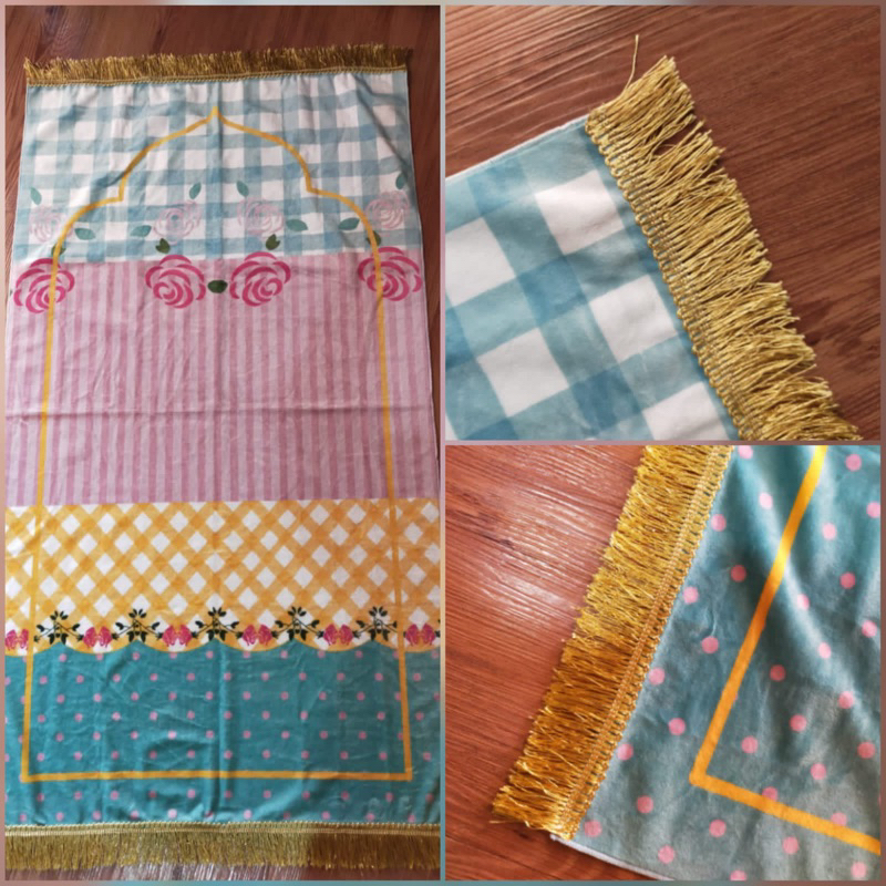 sajadah travel/ sajadah custom free nama/ sajadah anak dan dewasa