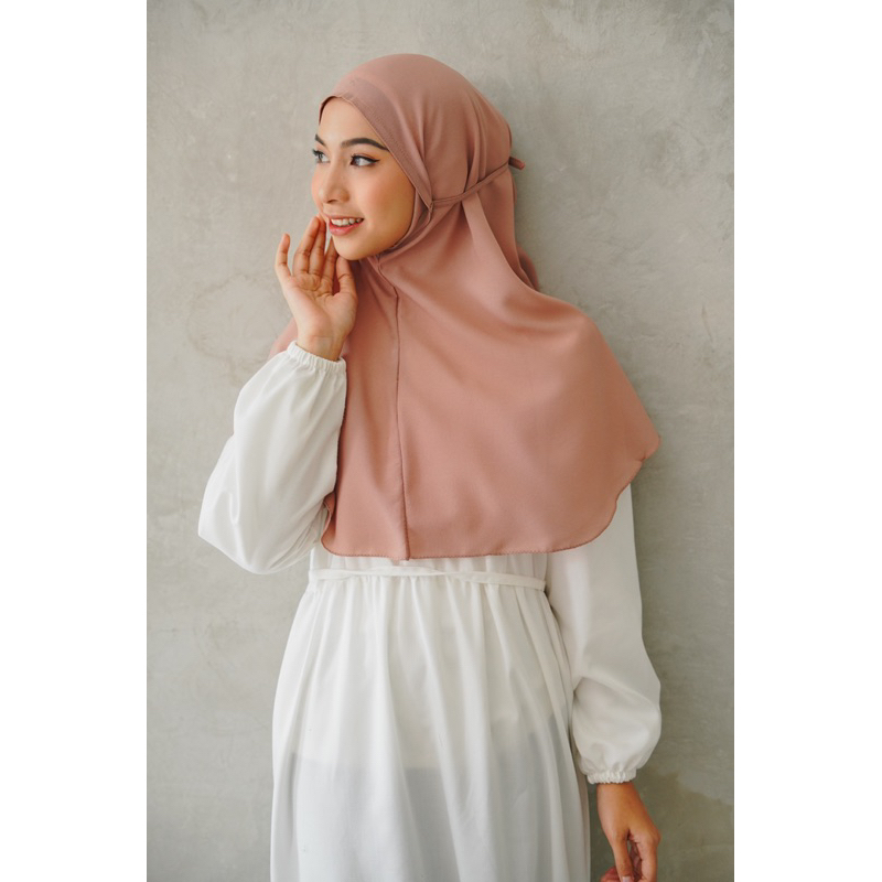 𝐁𝐘 𝐀𝐃𝐈𝐍𝐃𝐀 Bergo Maryam Diamond Jahit Tepi Aisyah Tali Non Pet Hijab Instant Jilbab aida
