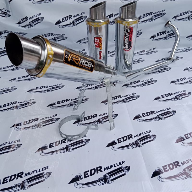 Knalpot racing Rcb satria fu jupiter mx new 135 Jupiter mx old