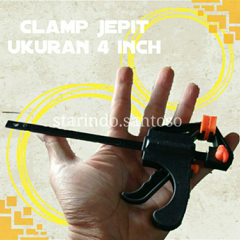 Jepit kayu 4inch F wood clamp catok press penjepit diy mebe wooden clipl