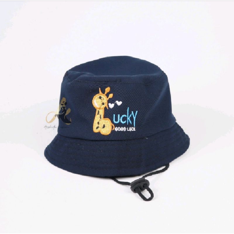 Topi Bucket hat anak good lucky premium quality (usia 2-8th)