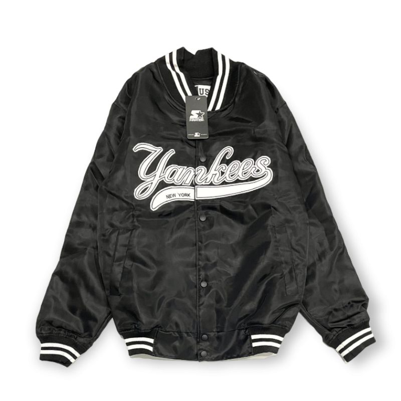 varsity jacket Yankees black Ynk01