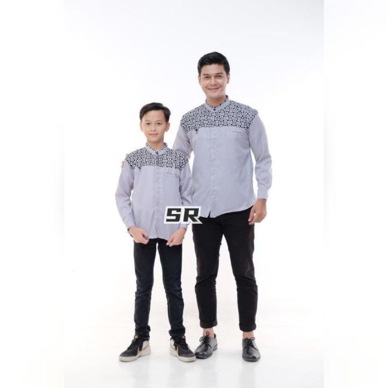 baju koko couple ayah dan anak laki laki motif falcon premium bahan katun madina quality premium terbaru 2023