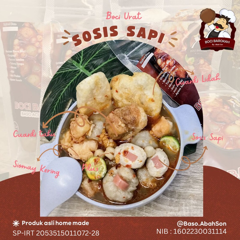 

Boci Sapi Abah Son || BOCI SAPI ISI SOSIS (COD✅) || MAKANAN INSTAN MURAH ENAK DAN HALAL