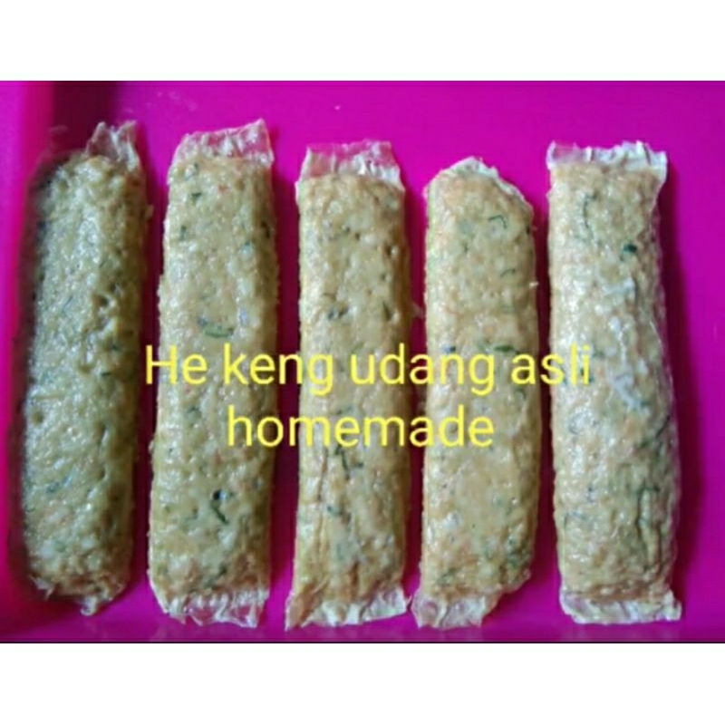 

he keng isi udang kukus homemade