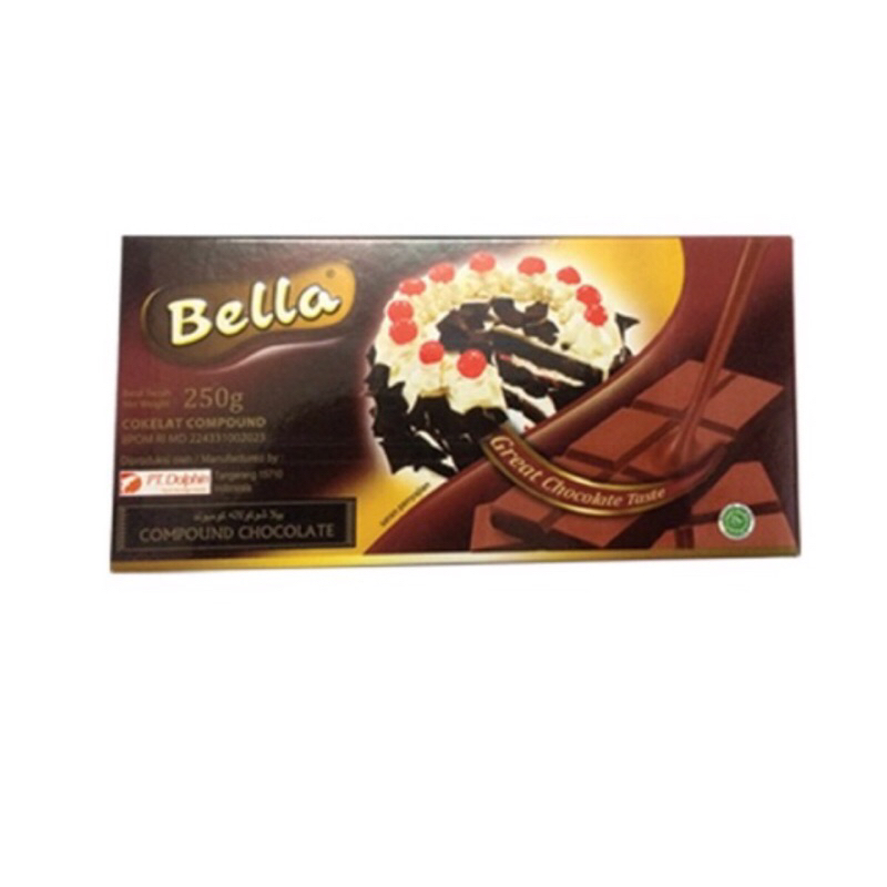 

COKELAT BATANG BELLA COMPOUND CHOCOLATE 250gr