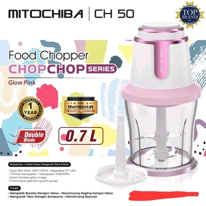 Mitochiba Chopper CH 50 0.7L | Choper Mito CH50 ChopChop Chopper mini Garansi Resmi