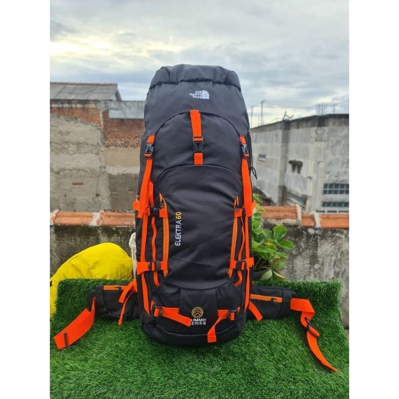 Tas Gunung H-ride 60L doubel Prame jaring di punggung Bonus coverbag