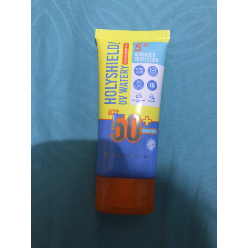 Preloved Somethinc Sunscreen Holyshield UV Watery SPF 50 sunscreen gel