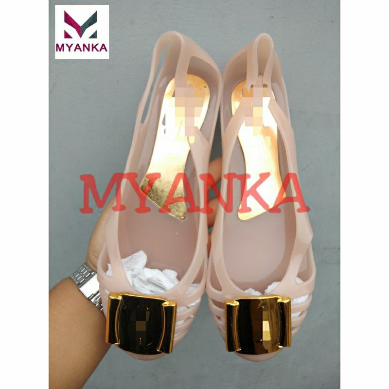 Myanka jelly shoes flat Ferag standar