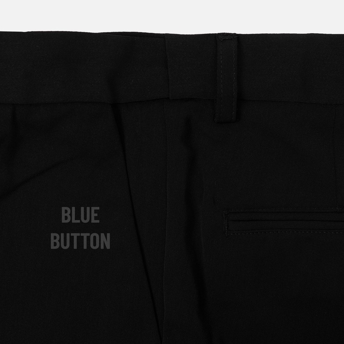 BlueButton Smart Celana Panjang Bahan Pria Slim Fit Formal Kerja Celana Kantor - Hitam