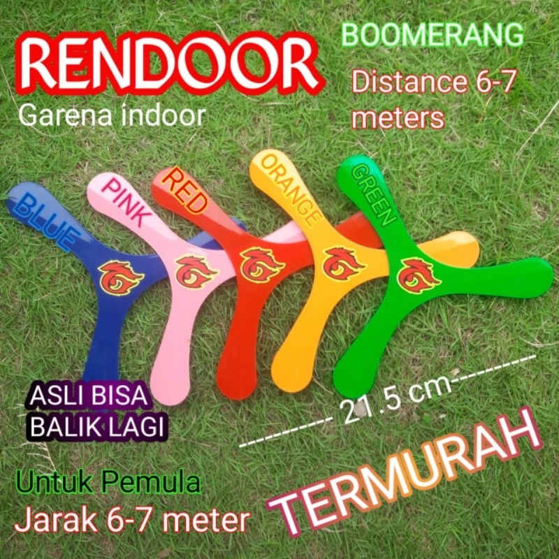 boomerang lempar RENDOOR mainan anak