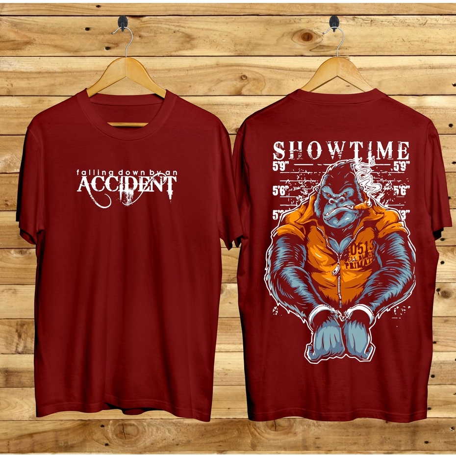 Baju Kaos Distro Pria Keren Lengan Pendek Tshirt Accident Terbaru Motif Sablon Bergambar Cod Kaos Cewek Kaos Cowok Wanita Samurai Dragon Boneka Termurah