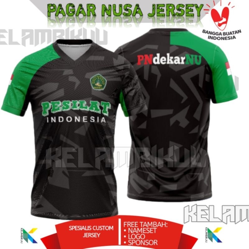 JERSEY PENCAK SILAT PAGAR NUSA PRINTING TERBARU/BAJU KAOS BELA DIRI PAGAR NUSA MURAH/JERSEY PAGAR NU