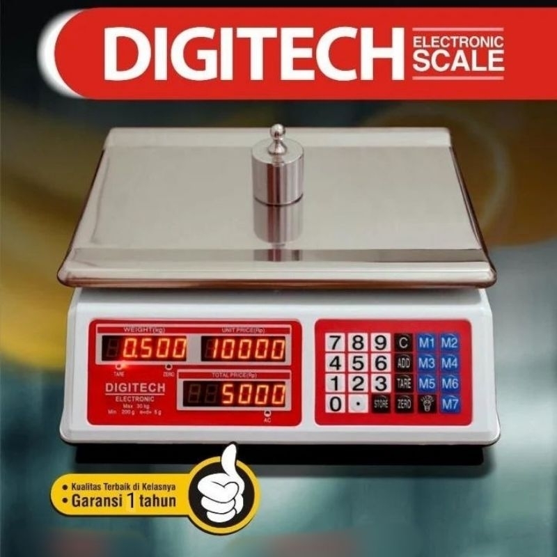 Timbangan Digital Merk Digitech Kapasitas 40 Kg