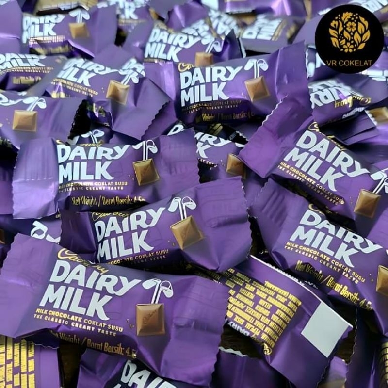 

Cadbury Dairymilk Cokelat Impor Eceran 4,5 gram