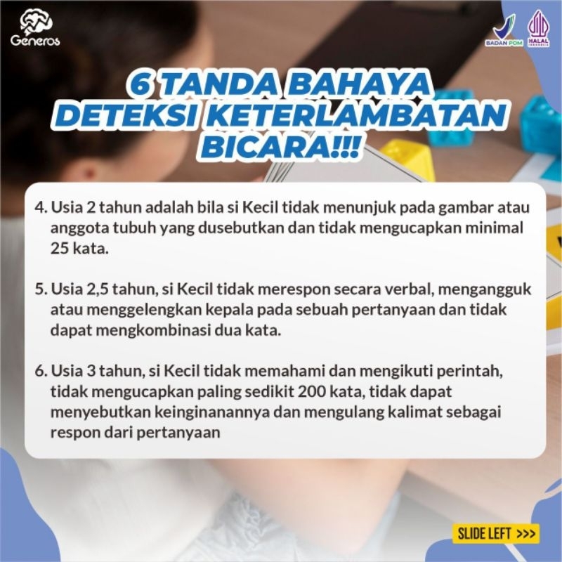 GENEROS SOLUSI ANAK TELAT BICARA DAN KECERDASAN OTAK ANAK