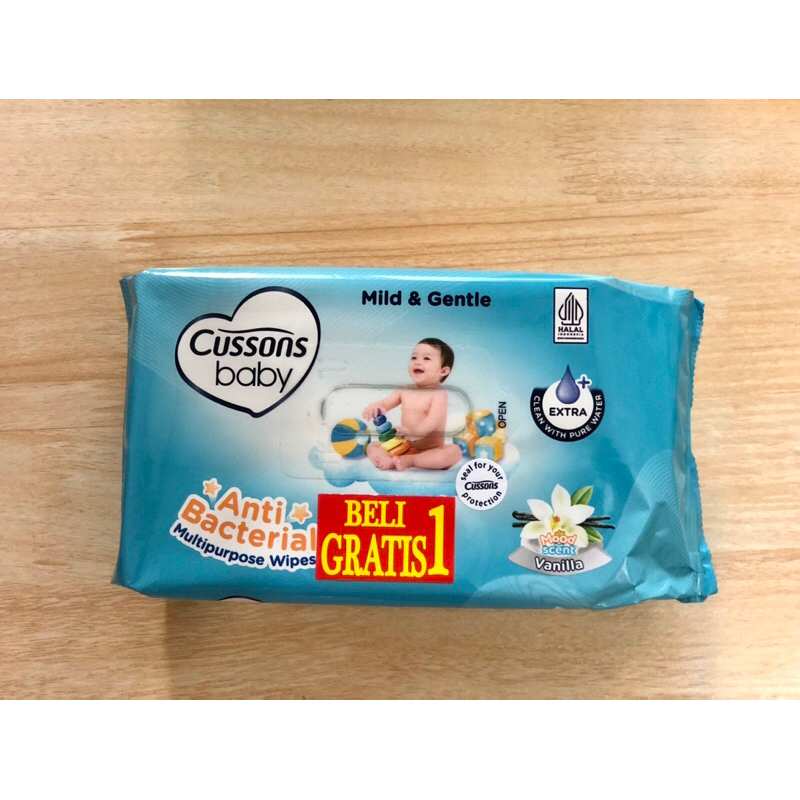 Tisu basah / Wipes Cussons baby buy 1 get 1 ( 50+50)