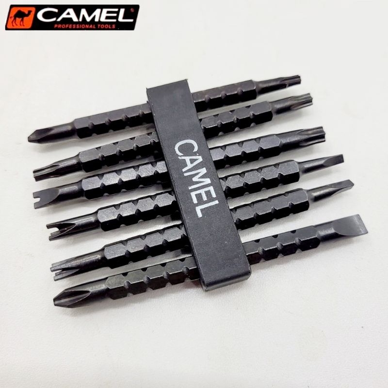 OBENG BB CEBOL 7pcs SET Bolak Balik 2Ways Mini Kombinasi Multisize - CAMEL 218