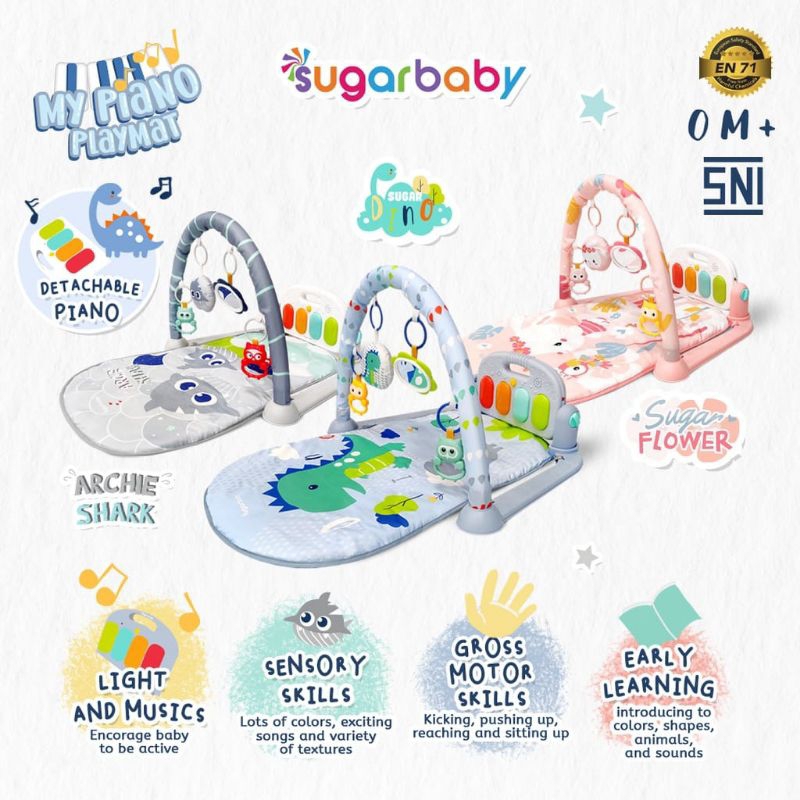 PLAYMATE PIANO SUGAR BABY GYM