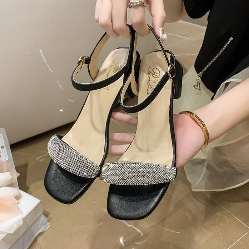 MYSTYLE Hyuna Korea Design Sandal Heels Fashion Wanita Import