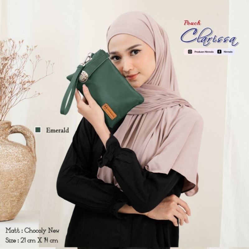 PRE ORDER POUCH CLARISSA BY NIRMALA BAHAN CHOCOLY ANTI AIR PREMIUM WATERPROOF