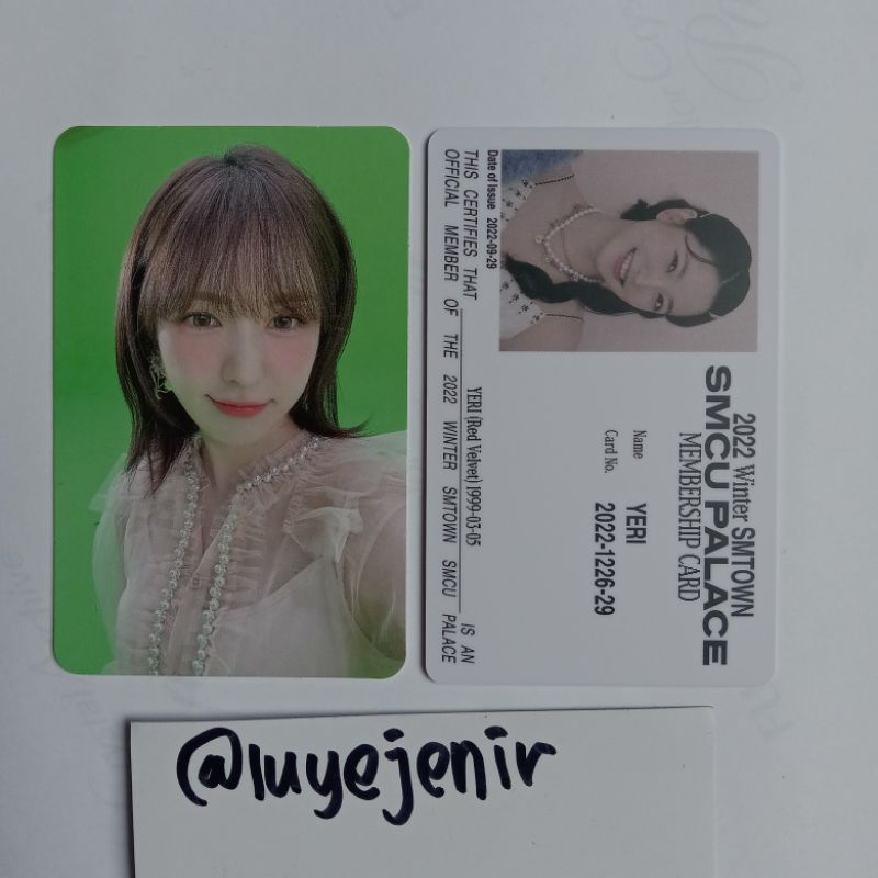 [ Take all ] photocard Wendy + ID Yeri Red Velvet smcu membership 2022 winter album smtown palace pv