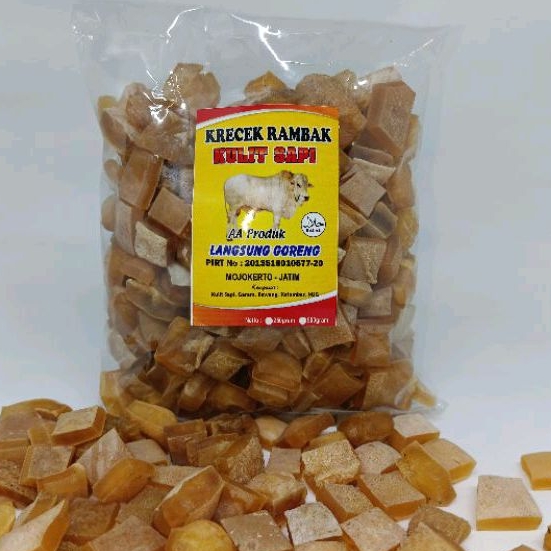 

Krecek/Krupuk rambak sapi mentah kotak kecil