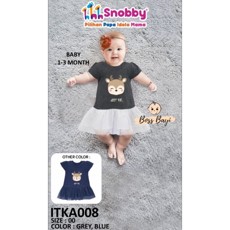 SNOBBY - Dress Tile Kaos Antiseptik ITKA008 / Dress Baby Girl