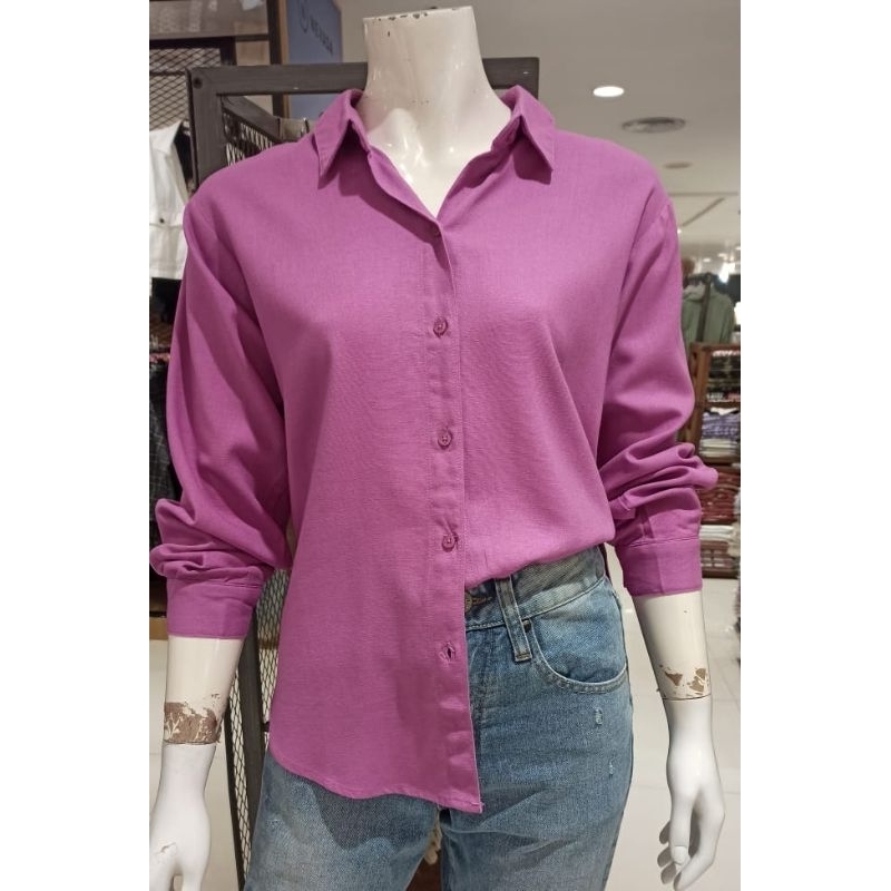 Kemeja wanita logo jeans original new arrival