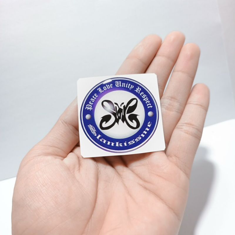 SLANK BULAT Emblem sticker timbul resin lentur