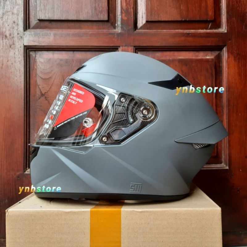 Helm KYT TT Course Solid Plain Matt Gorila Grey | KYT TTC Solid Polos Gorilla Abu Abu Doff | Helm Fu